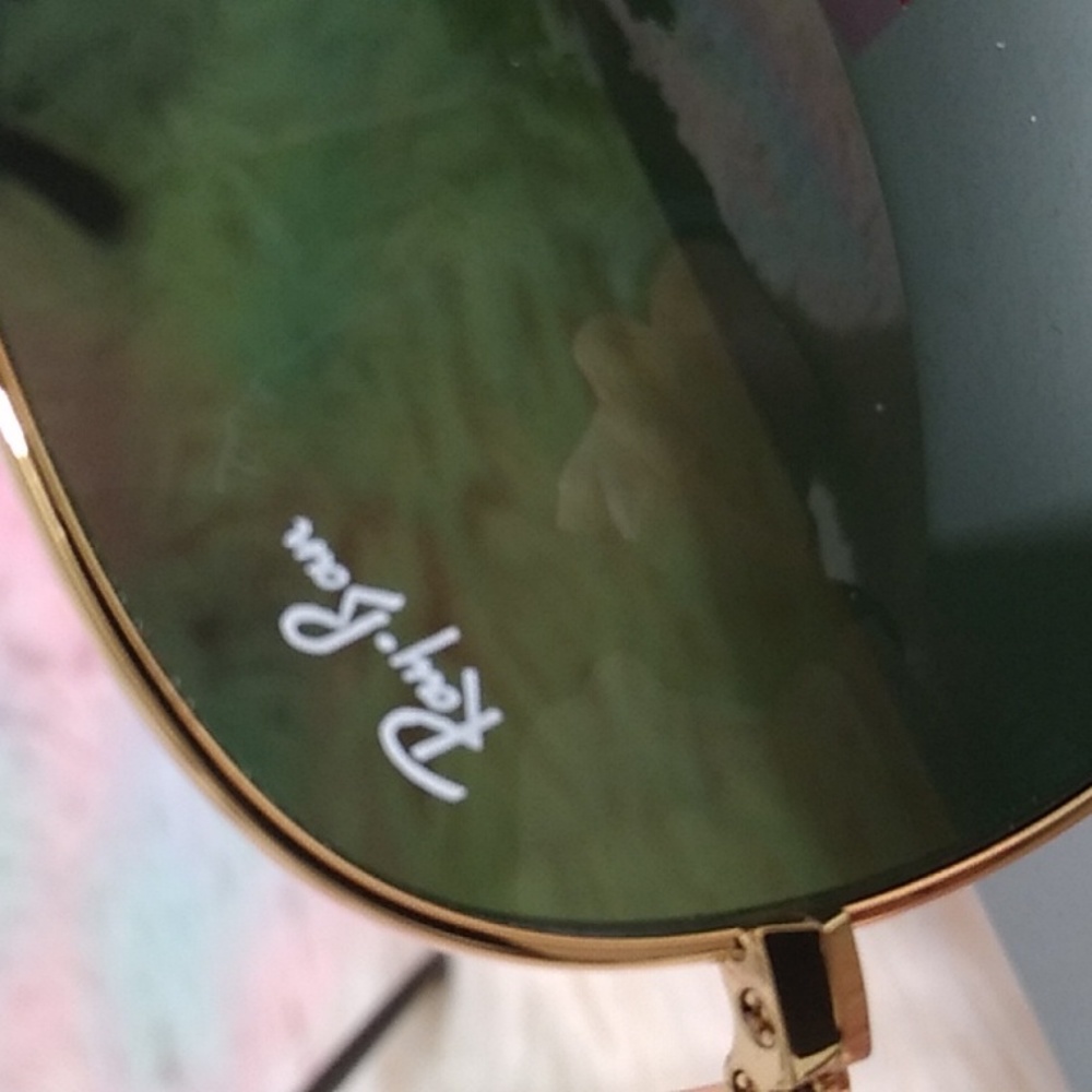NEW Authentic Ray-Ban Aviator Sunglasses W Everything Shown - Picture 3 of 9